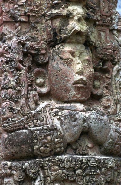 Stela C, east side, Copan, Late Classic Period, 780 AD by Mayan